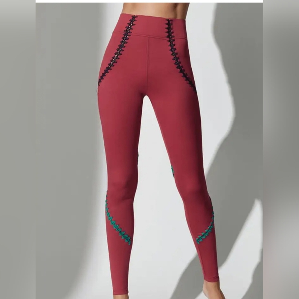Carbon38 Red Leggings